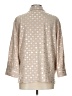 Como Black 100% Polyester Metallic Tan 3/4 Sleeve Blouse Size L - photo 2