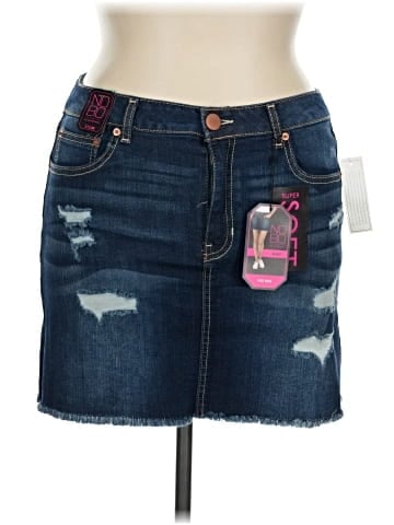 No Boundaries Denim Skirt (view 1)