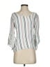 Abbeline 100% Rayon White 3/4 Sleeve Blouse Size S - photo 1
