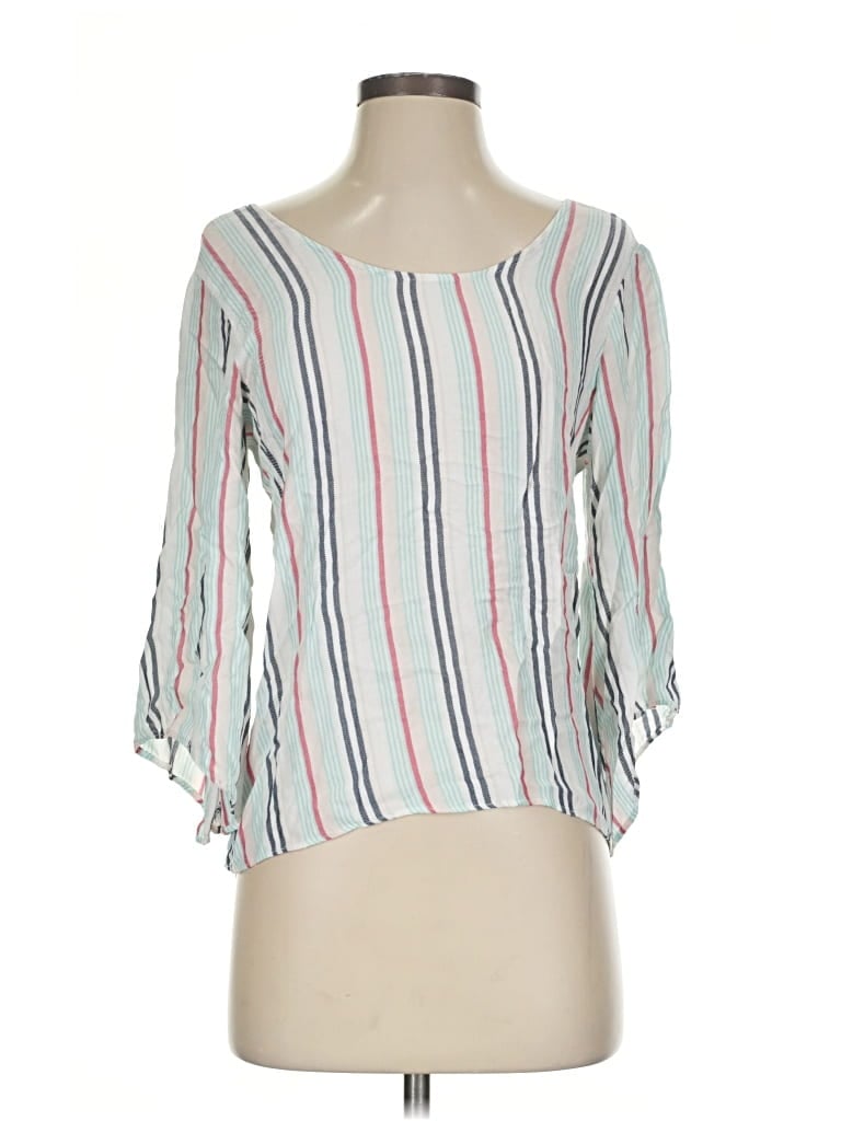 Pre-owned Abbeline 3/4 Sleeve Blouse In White