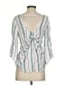 Abbeline 100% Rayon White 3/4 Sleeve Blouse Size S - photo 2