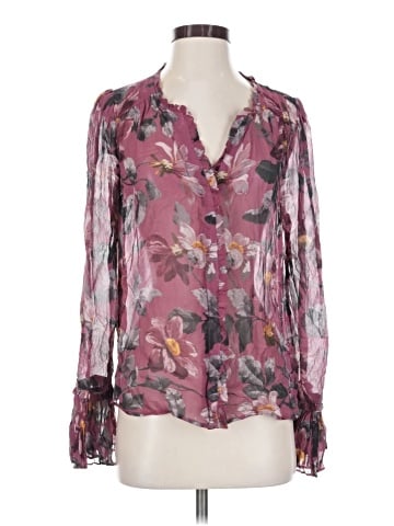 Paige Long Sleeve Silk Top (view 1)