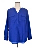 Ellen Tracy 100% Polyester Blue Long Sleeve Blouse Size XL - photo 1
