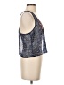 Love Squared 100% Polyester Blue Sleeveless Blouse Size S - photo 4