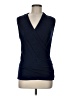 41Hawthorn Blue Sleeveless Blouse Size Med Petite - photo 1