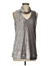 Etcetera Silver Sleeveless Blouse Size M - photo 1