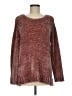 Orvis 100% Polyester Metallic Burgundy Pullover Sweater Size M - photo 1