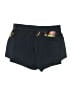 Unbranded 100% Polyester Tropical Black Shorts Size 10 - photo 2