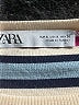 Zara Stripes Ivory Turtleneck Sweater Size S - photo 7