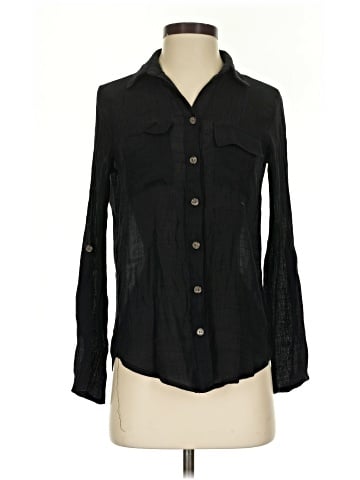 Always Indigo Long Sleeve Button-Down Shirt (view 1)
