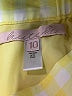 Hutch 100% Polyester Checkered-gingham Yellow Shorts Size 10 - photo 3