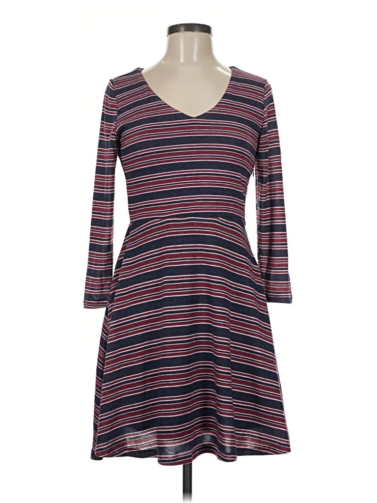 Pre-owned Mi Ami Casual Dress In Burgundy
