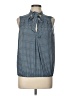Max Studio Blue Sleeveless T-Shirt Size L - photo 1