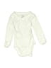 Carter's Solid Ivory Long Sleeve Onesie Size Newborn - photo 1