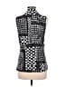 MESMERIZE 100% Spandex Black Sleeveless Button-Down Shirt Size M - photo 2
