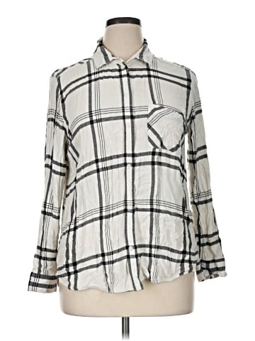 American Eagle Outfitters Long Sleeve Button-Down Shirt (view 1)