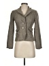 Ann Taylor Tweed Checkered-gingham Chevron-herringbone Houndstooth Plaid Gray Blazer Size 0 (petite) - photo 1