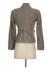 Ann Taylor Tweed Checkered-gingham Chevron-herringbone Houndstooth Plaid Gray Blazer Size 0 (petite) - photo 2