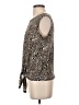 Adrianna Papell Silver Sleeveless Blouse Size S - photo 5