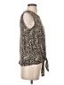 Adrianna Papell Silver Sleeveless Blouse Size S - photo 4