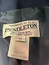 Pendleton 100% Wool Blue Wool Blazer Size 14 - photo 6