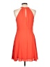 Express 100% Polyester Solid Orange Cocktail Dress Size 12 - photo 2