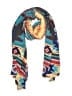 Unbranded Paisley Teal Scarf One size - photo 1