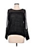 Aryn K. Metallic Black Pullover Sweater Size M - photo 1