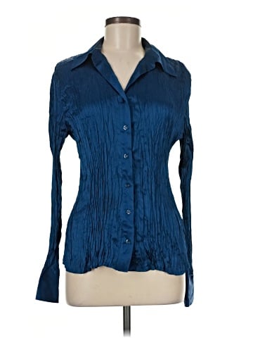 Apt. 9 Long Sleeve Silk Top (view 1)