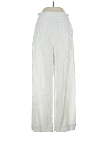 Madewell Pull-On Straight Crop Pants in Cotton-Linen Blend (view 1)