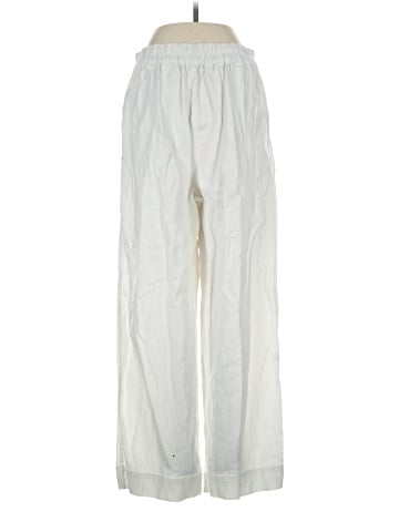 Madewell Pull-On Straight Crop Pants in Cotton-Linen Blend (view 2)