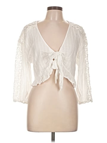 American Eagle Outfitters 3/4 Sleeve Blouse (view 1)