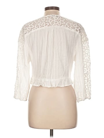 American Eagle Outfitters 3/4 Sleeve Blouse (view 2)