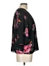 Skies Are Blue 100% Polyester Floral Black 3/4 Sleeve Blouse Size L (petite) - photo 4