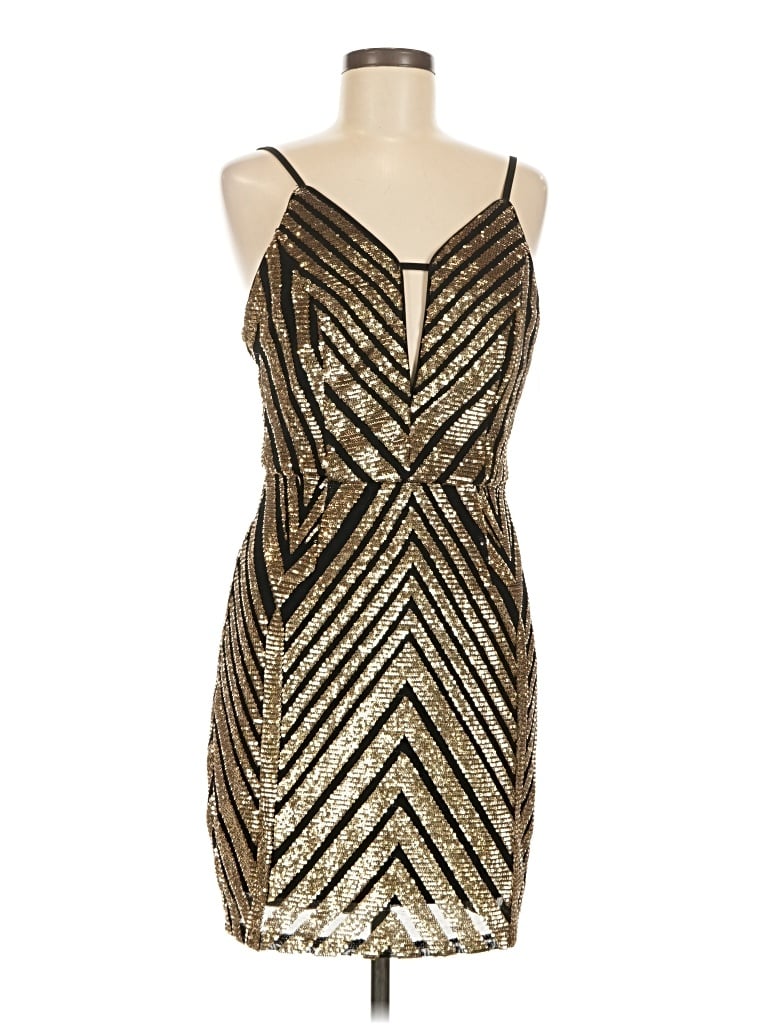 Pre-owned Minuet Cocktail Dress In Gold
