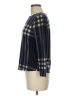 Monteau Plaid Blue Black Pullover Sweater Size M - photo 5