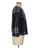 Monteau Plaid Blue Black Pullover Sweater Size M - photo 4