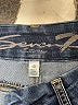 Seven7 100% Cotton Solid Blue Jeans Size 10 - photo 7