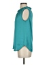 Ann Taylor 100% Polyester Teal Sleeveless Blouse Size 2 - photo 5