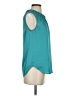 Ann Taylor 100% Polyester Teal Sleeveless Blouse Size 2 - photo 4
