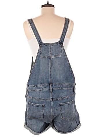 Indigo Blue Overall Shorts (view 2)