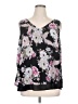 Unbranded Floral Pink Black Long Sleeve Blouse Size 1X (estimated) - photo 1
