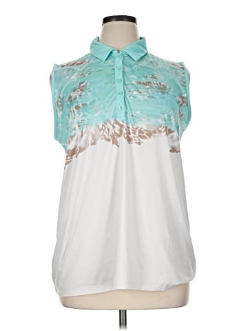 Coral Bay Sleeveless Button-Down Shirt (view 1)