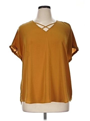 Maurices Short Sleeve Blouse (view 1)