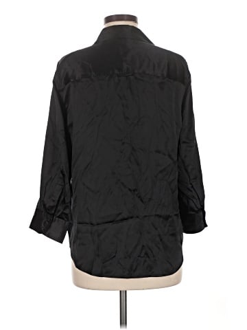 L'Agence 3/4 Sleeve Silk Top (view 2)