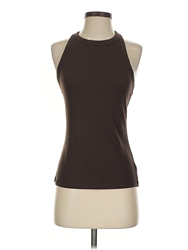 Pre-owned Active By Old Navy Tank Top Brown Halter Neckline Tops