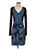 Ali Ro Paisley Blue Cocktail Dress Size 2 - photo 1
