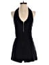 Valia Solid Black Romper Size S - photo 1
