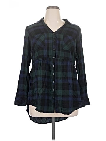 Torrid 3/4 Sleeve Button-Down Shirt (view 1)