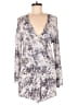 Mustard Seed 100% Rayon Tie-dye Gray Romper Size L - photo 1